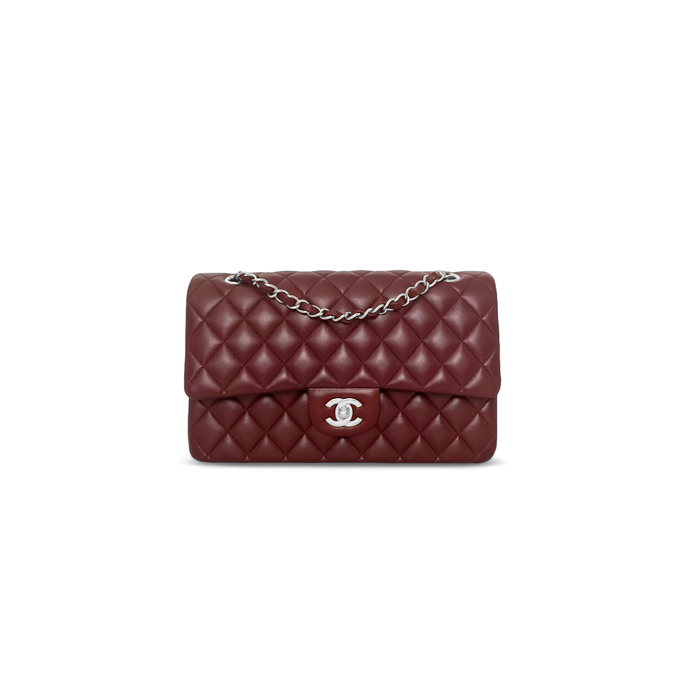 CHANEL MEDIUM LAMBSKIN CLASSIC DOUBLE FLAP BAG A01112  (25.5*15.5*6.5cm)